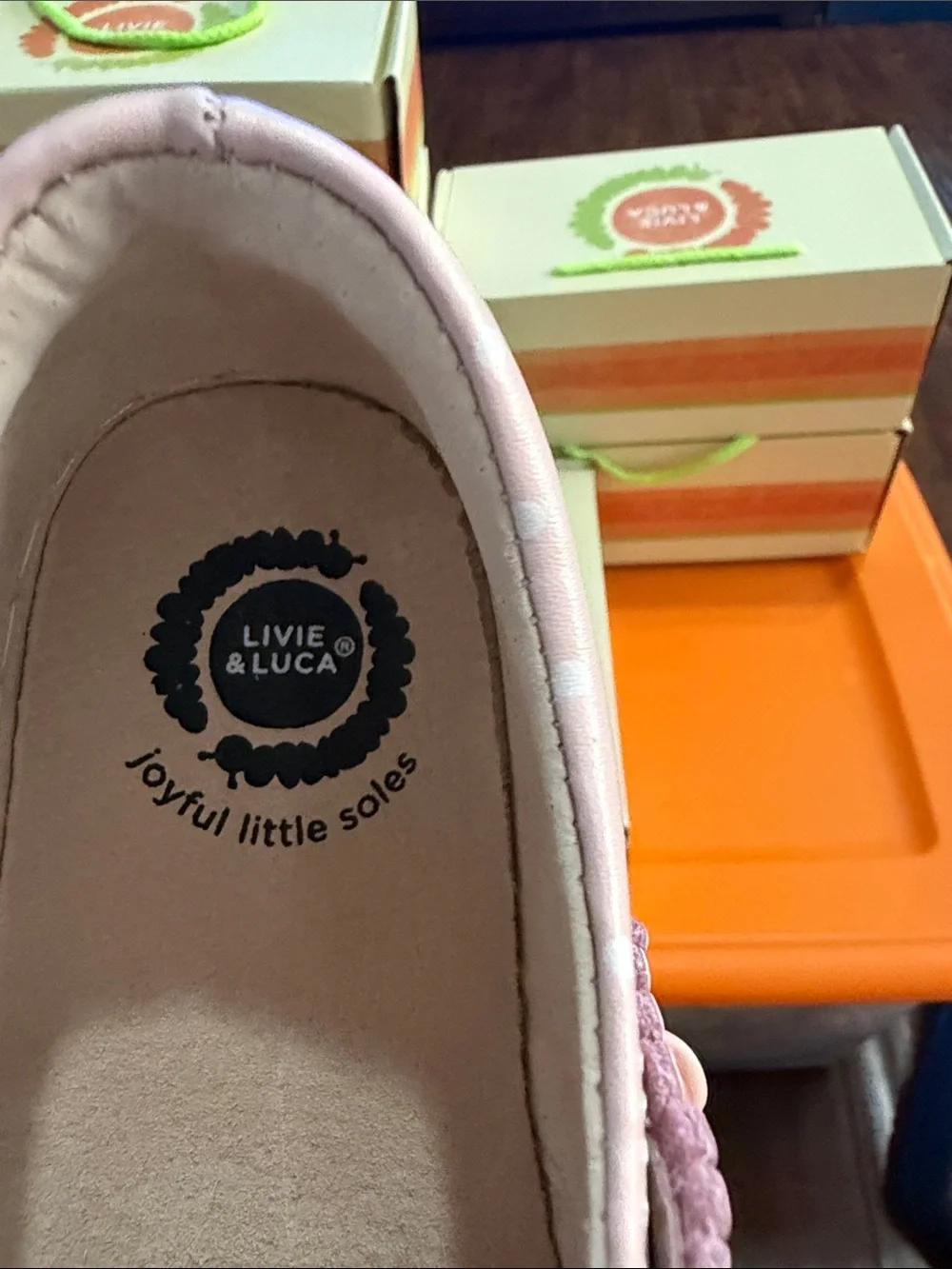 Livie & Luca Pink Polka Dot Mary Jane Shoes